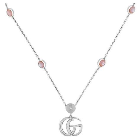 collana gucci doppia g|Gucci Collana in madreperla Doppia G.